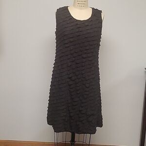Davina black layered dress. Size XL